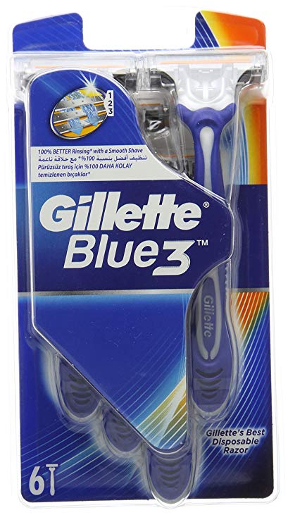 GILLETTE BLUE 3 USA E GETTA 6PZ : 7702018945658