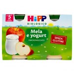 HIPP BIO MERENDA MELA YOGURT 2X125GR : 4062300319363