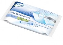 TENA WET WASH GLOVE 8PZ : 7322540717662