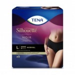 TENA LADY SILHOUTTE NOIR NORMAL LARGE 9PZ : 7322541056784