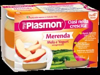 PLASMON MERENDA YOGURT MELA 2X120GR : 8001040097793