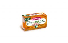 PLASMON OMO POLLO FAGIOLINI ZUCCH 2X120 : 8001040201282