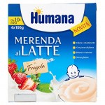 HUMANA MERENDA LATTE FRAGOLA 4X100GR : 8031575960071