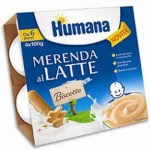 HUMANA MERENDA LATTE BISCOTTO 4X100GR : 8031575970049