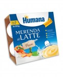 HUMANA MERENDA LATTE PESCA 4X100GR : 8031575970056