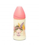 SUAVINEX BIB INDIO 3POS LATT.270ML ROSA : 8426420035859