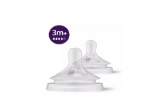 AVENT NATURAL TETTARELLA 2PZ FLUSSO 4 3M+ : 8710103985143